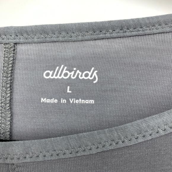 Allbirds Natural Flow Studio Long Sleeve Tee Womens Size Large Medium Gray NEW - Picture 5 of 8